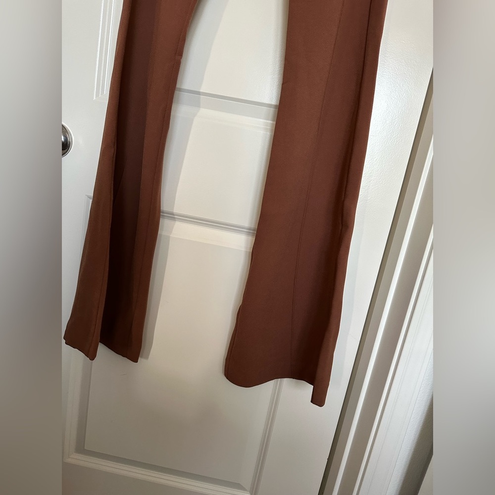 high-waisted flared trousers - Picture 8 of 10